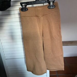 NWT The Simple Folk Wide Leg Knit Trouser Camel 2-3